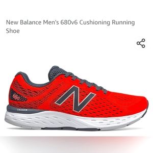New Balance Men's 680v6 Size 9 Orange and Grey (Dark Blaze w/Lead)